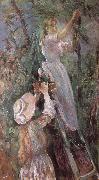 Berthe Morisot Peach trees oil painting reproduction